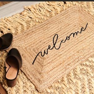 π Jute Welcome Mat by Accompany